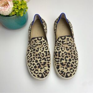 Rothy’s Camo Cat Leopard Print Sneakers Size 7.5